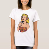 ニューロダイバージェント ポップアート - オープンマインド マリリン スタイル Tシャツ (正面)