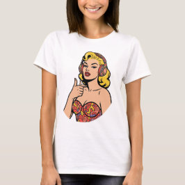 ニューロダイバージェント ポップアート - オープンマインド マリリン スタイル Tシャツ