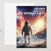 ニューロダイバージェント+自閉症 誕生日パーティーの招待状 招待状 (正面/裏面)