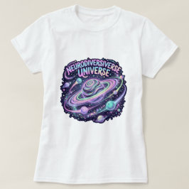 ニューロダイバースユニバースネオンギャラクシー Tシャツ