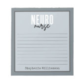 ニューロパーソナライズされたナース神経科学ナース ノートパッド (正面)