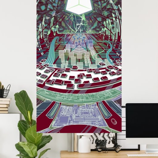 ニューロマンサーウィンターミュート ポスター (ホームオフィス)