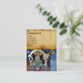 ニューロマンサーホワイトパール紙羊皮紙 名刺 (スタンド正面)