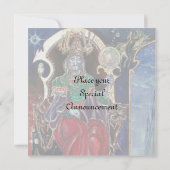 ニューロマンサーマジシャンキング、レッドブルーシルバーメタリック 案内状 (裏面)