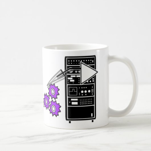 ニューロンが私を恐れる(文字なし) コーヒーマグカップ (右)
