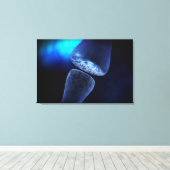 ニューロンのシナプスの概念像 キャンバスプリント (インサイチュ (ウッドフロア))