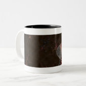 ニューロンのデジタルレンダリング ツートーンマグカップ (正面左)