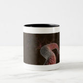 ニューロンのデジタルレンダリング ツートーンマグカップ (中央)