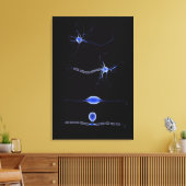 ニューロンの概念像1 キャンバスプリント (インサイチュ (リビング))