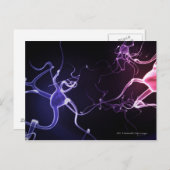 ニューロンカラフルの描写 ポストカード (正面/裏面)