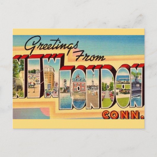 ニューロンドンコネチカット葉書 ポストカード (正面)