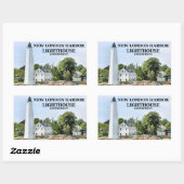 ニューロンドンハーバーライトハウスCTステッカー 長方形シール (シート)