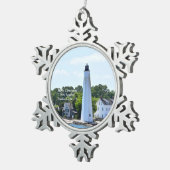 ニューロンドンハーバーライト、CTクリスマスオーナメント スノーフレークピューターオーナメント (右)