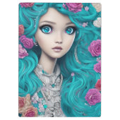 ニューロンドンプリンセス、ターコイズヘア&アイズ クリップボード (裏面)