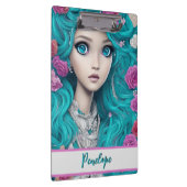 ニューロンドンプリンセス、ターコイズヘア&アイズ クリップボード (右)