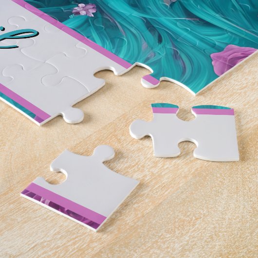 ニューロンドンプリンセス、ターコイズヘア&アイズ ジグソーパズル (側面)