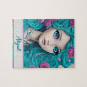 ニューロンドンプリンセス、ターコイズヘア&アイズ ジグソーパズル (横)