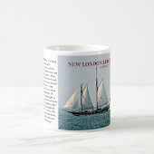 ニューロンドンレッジライトハウスコネチカットMag コーヒーマグカップ (中央)