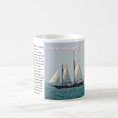ニューロンドンレッジライトハウスコネチカットMag コーヒーマグカップ (中央)