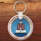 ニューロンドンレッジライトハウス、コネチカット州キーチェーン キーホルダー (正面)