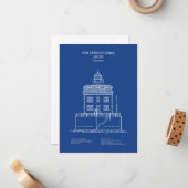 ニューロンドンレッジライトハウス – コネチカット – AD ノートカード (正面/裏面インサイチュ)