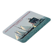 ニューロンドンレッジライト、コネチカット写真マグネット マグネット (左側)