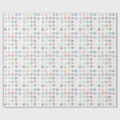 ニューロン数々の抽象芸術カラー装飾用クッション ラッピングペーパー (フラット)