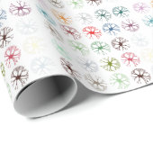 ニューロン数々の抽象芸術カラー装飾用クッション ラッピングペーパー (ロールコーナー)