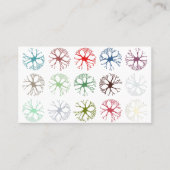 ニューロン数々の抽象芸術カラー装飾用クッション 名刺 (正面)