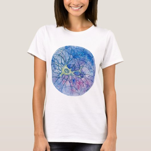 ニューロン水彩画 Tシャツ (正面)