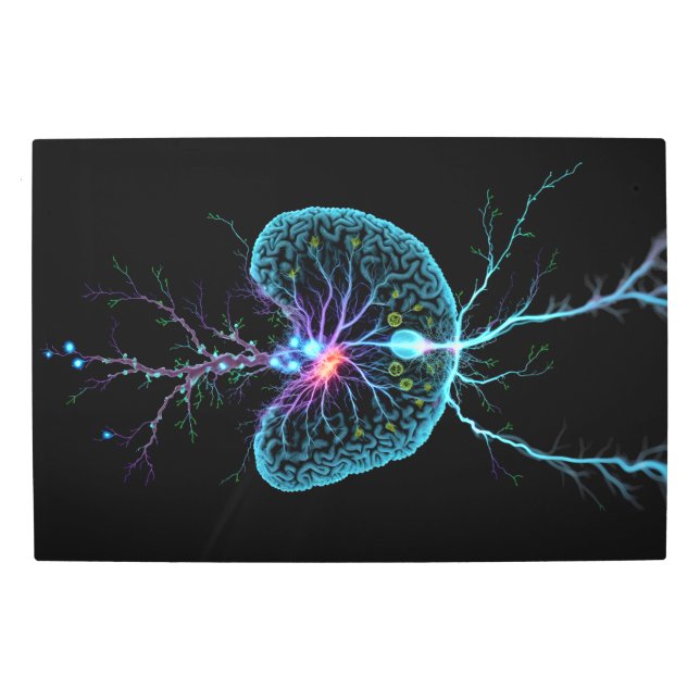 ニューロン爆発 メタルプリント (正面)