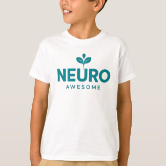 ニューロ・オーサム・ティール・スプラウト・ニューロダイバーシティ・プライド Tシャツ