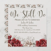 ニューヴィンテージウェディングアニバーサリー招待状 招待状 (正面/裏面)