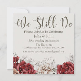 ニューヴィンテージウェディングアニバーサリー招待状 招待状