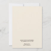 ニューヴィンテージペイ旧レトロ新聞ブライダルシャワー 招待状 (裏面)