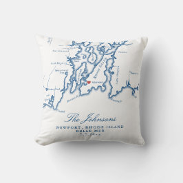 ニューーポート　ロードアイランド　新婚　私たちの初めてのクリスマス クッション