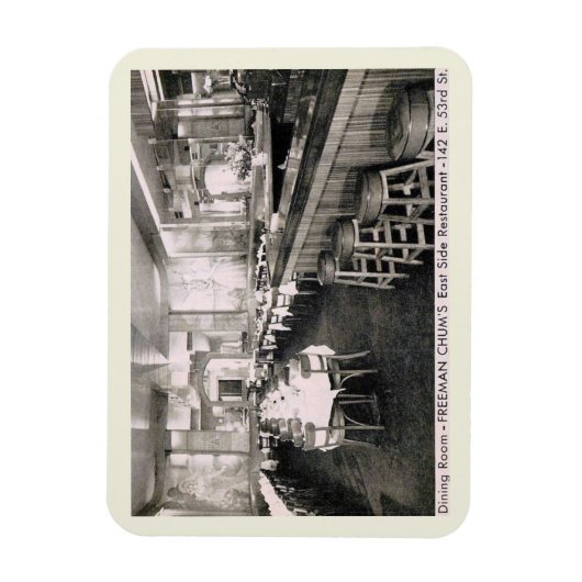 ニュー中国のヨークシティヴィンテージはがき マグネット (縦)