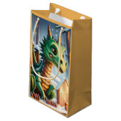 ニュー中国の辰年サンドストーンコースター スモールペーパーバッグ (裏面アングル)