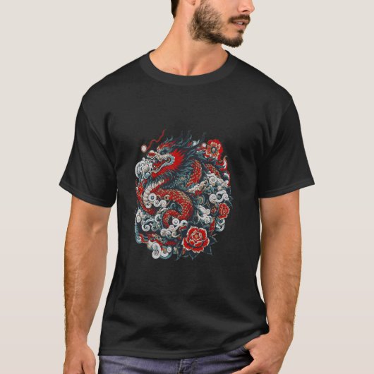 ニュー中国の・ドラゴンTシャツ Tシャツ (正面)
