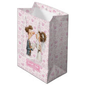 ニュー予測できなリウェズ抱き枕おもしろいウォーター色デザイン ミディアムペーパーバッグ (正面アングル)