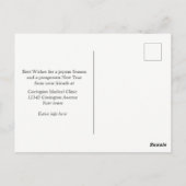 ニュー企業のイングランド村のクリスマスを使用 ポストカード (裏面)