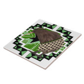 ニュー伝統的ジーランド国鳥 – キウイ鳥 タイル (側面)