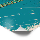 ニュー図解入りの、写真付きのジーランドの旅行マップ ポスター (コーナー)