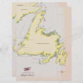 ニュー図解入りの、写真付きのファンドランドの地図。 (正面/裏面)