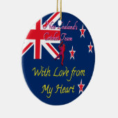 ニュー国際的ジーランドクリケット セラミックオーナメント (右)