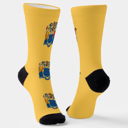 ニュー地球に優しジャージー州旗を持つ女性用ソックス ソックス (傾斜あり)