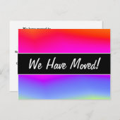 ニュー数々のハウス;おもしろい色の虹のようなパターン 案内ポストカード (正面/裏面)