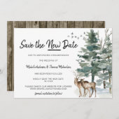 ニュー日程の森の木立の松を保存する セーブザデート (正面/裏面)