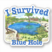 ニュー生き延びメキシコのI Blue Hole シール (正面)