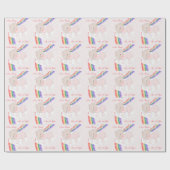 ニュー生まれベビーガール ラッピングペーパー (フラット)